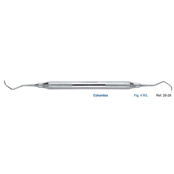 Кюрета Columbia, форма 4 R/L, ручка 8 мм, HLW Dental Instruments (Германия)