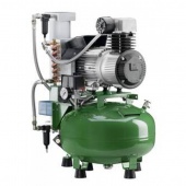 KD 224 D - безмасляный компрессор для 2-х стоматологических установок, с осушителем, без кожуха, с ресивером 24 л (100 л/мин) | Diplomat Dental (Словакия)