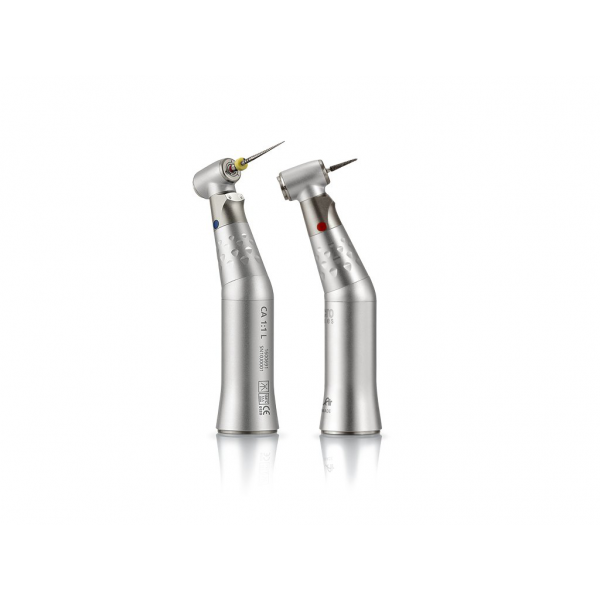 Набор наконечников с подсветкой: угловой наконечник CA 1:1 L и прямой наконечник PM 1:1 Micro-Series, Bien-Air (Швейцария)