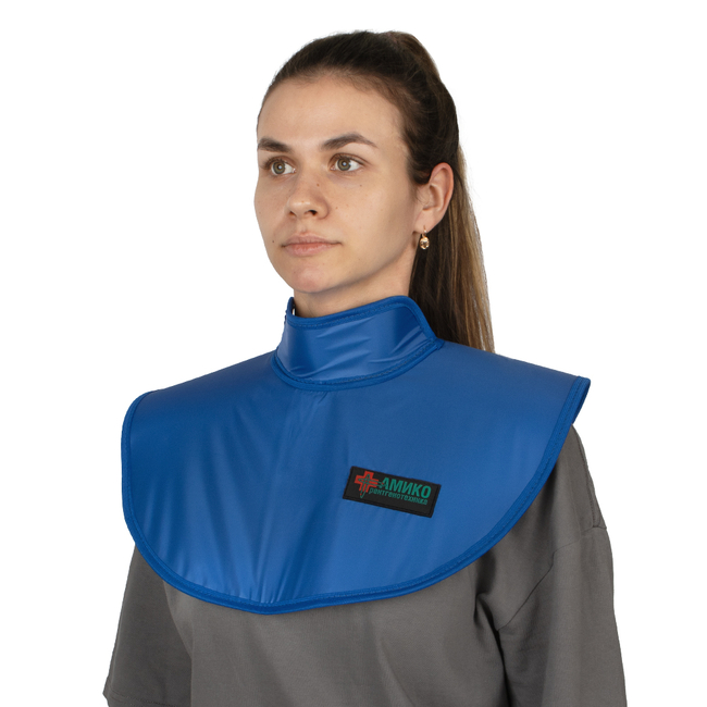 ПлРЗ-Р-К - пелерина рентгенозащитная для пациента, детская, резина, синий цвет,0.35 Pb мм | Спецмедприбор (Россия)