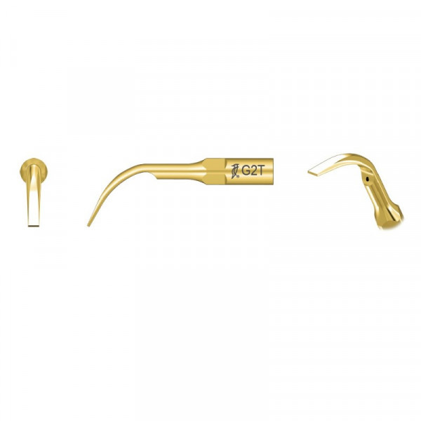 Насадка G2T для скалеров EMS и Woodpecker, для снятия незначительных отложений зубного камня, слабовыраженного адгезивного налета, гигиенических процедур, поверхность специально обработана