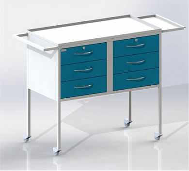 Столик СПА-6 - столешница из нерж.стали