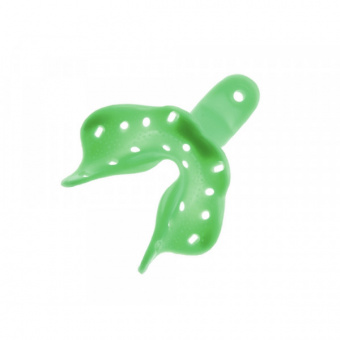 Hi-Tray Edentulous верхняя челюсть (средние) 12 шт - слепочная ложка из зеленого жесткого пластика