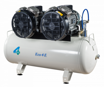 ECO4 E Безмасляный компрессор, 2 головы с 2-умя цилиндрами, поршневого типа, 4-tek (Италия)