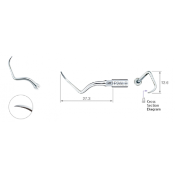 P26L - пародонтологическая насадка к скейлерам Varios, с левосторонним изгибом (1 шт.)