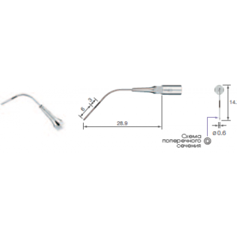 P40 - пародонтологическая насадка к скейлерам Varios (NSK/Satelec)