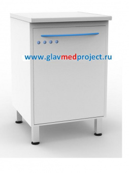 Модуль П-12Б бактерицидный с 2 выдвижными полками, лампой Philips, дверцей со стеклом, АБ Мед (Россия)