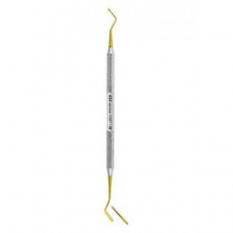 Штопфер-гладилка N2 двусторонняя (шарик-гладилка) с нитрит-титановым покрытием (золотым)., Asa Dental (Италия)